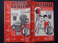 partition LA CAILLE - VALSE DE LA BIÈRE - Edouard Duleu - orchestre