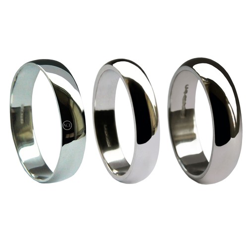5mm 18ct blanc - 5mm, or