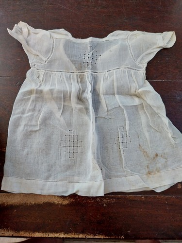 Poupee ancienne robe vetement - ancienne,