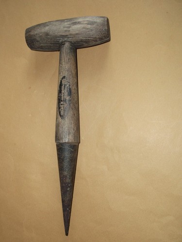 Plantoir ancien bois et - en,