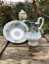 Broc + cuvette en faïence