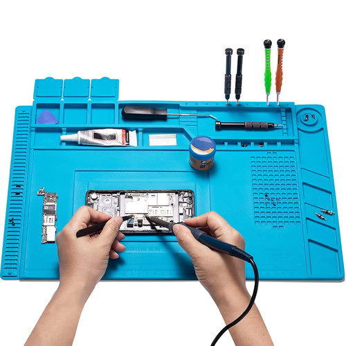 Soldering station mat silicone - soldering,