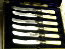 ANCIEN LOT COFFRET 6 COUTEAU