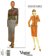 2017 PATRON  VOGUE CREATIONS  EMANUEL UNGARO "JUPE ET VESTE CHIC  36 AU 40