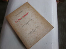  L'UNIVERSION ..G.LAKHOVSKY..ed numeroté 1927.