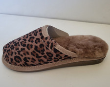 VANUBA Mules cuir léopard