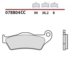 Kit plaquettes frein - de,