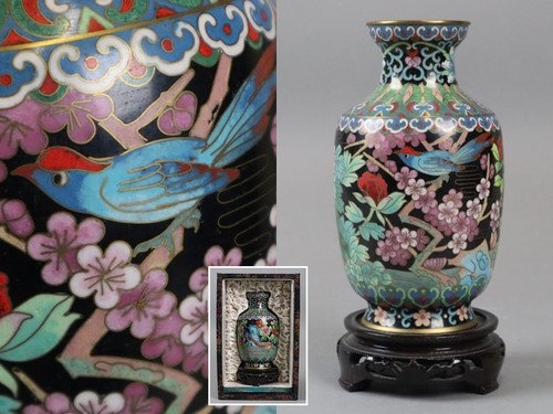 Ancien vase chinois fleurs - ancien,