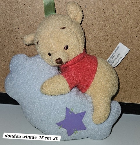 Peluche winnie nuage doudou - winnie,