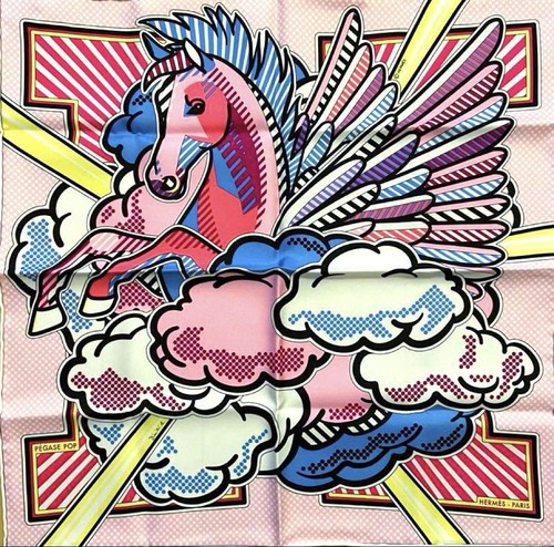écharpe hermes soie 100 - hermes,