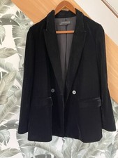 Belle veste en velours noir-Zara