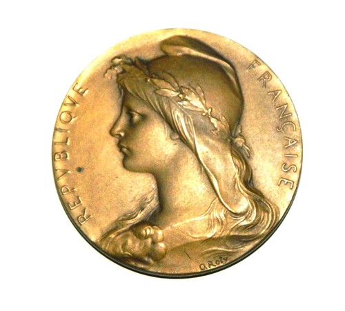 Médaille bronze par roty - médaille,