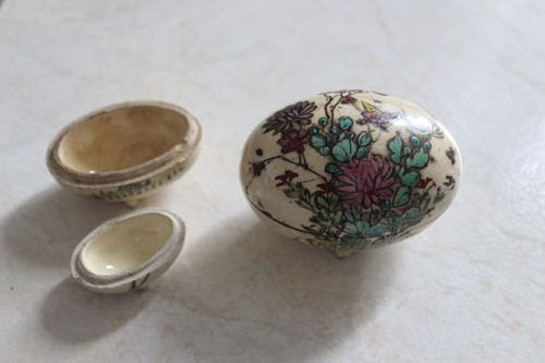Oeuf chinois céramique - oeuf, boite