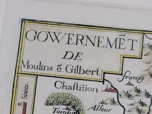 1636 ancien tassin carte atlas - carte,