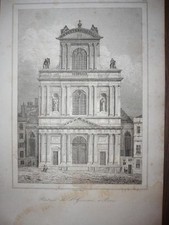 GRAVURE 19ème SIÈCLE PORTAIL