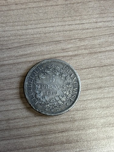 Pièce francs argent 1849 - 5,
