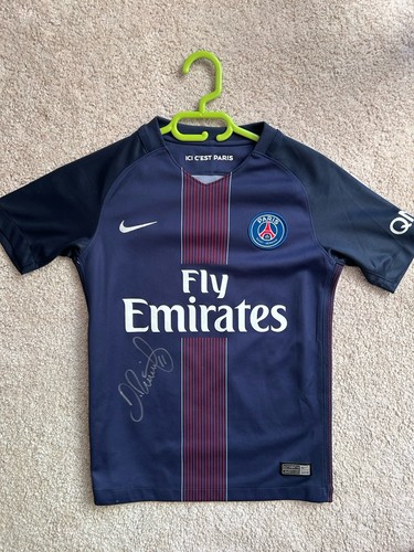 Maillot foot psg dédicacé - maillot,