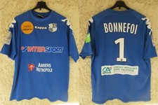 Maillot ASC AMIENS vintage porté Landry BONNEFOI goal shirt GK KAPPA Ligue 2 XL