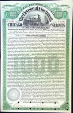 Compagnie des chemins de fer Chicago et st-Louis 4% or (1236)