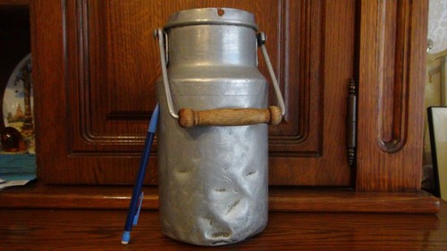 Ancien pot lait en - ancien,