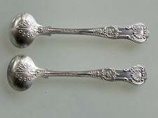 Belle paire de Cuillères à Moutarde - Argent Massif ? Poinçons à déterminer