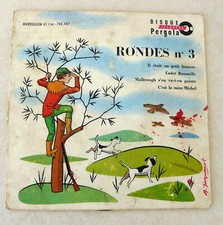 disque vinyle 45 tours RONDES N°3 - Disques illustrés Pergola