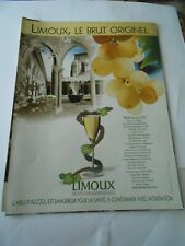Publicité 2005 Advert Limoux Le brut originel Pétillance en 1531
