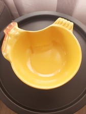 Plat POULE En Terre Cuite Vintage signé