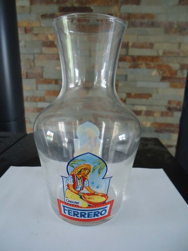 Ancienne carafe publicitaire - ancienne,