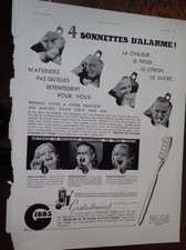 brosse à dents GIBBS +  PARIS RHONE cireuse aspiron pub papier ILLUSTRATION 1936