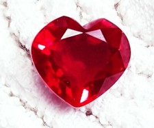 Naturel Rubis Rouge Forme Coeur 9.75 CT Certifié Perdre Pierre Précieuse Taille