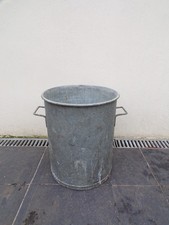 ANCIEN LESSIVEUSE BOULEUSE-ACIER GALVANISé-ZINC-Ø31.5cm