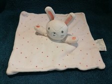 doudou plat lapin rose pale