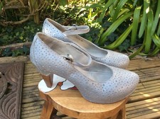 escarpins NEOSENS cuir gris argent .t 39  (G/G/V) D