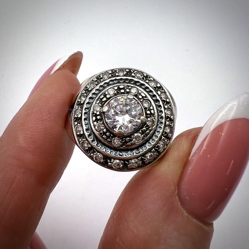 Bague femme vintage argent - en,