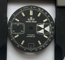 NOS CADRAN DE MONTRE CHRONOGRAPH MARQUE MEISTER ANKER @ 29,50 MM @ DIAL CHRONO