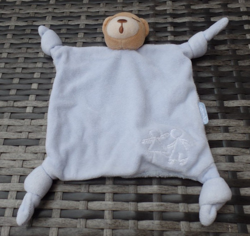 B2c doudou plat ours bleu - /,