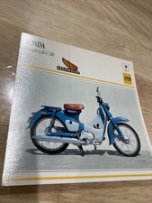 Honda 50 super cub C100 1958 fiche carte moto collection édition Atlas