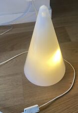 lampe Cone Teepee En Verre Blanc Vintage luminaire design Light Mobilier
