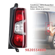 Right Side Rear Tail Light Back Lamp 9820554880 Pour Peugeot Partner 2018-2024/