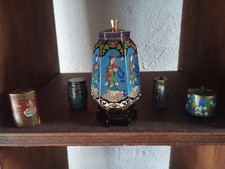 Lot de cinq cloisonnés chinois en parfait état 