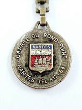 PORTE-CLES - Augis - GARAGE du ROND-POINT - NANTES Années 60 - VINTAGE Blason -