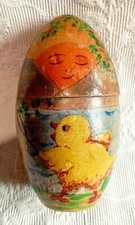 boite en bois peint en forme