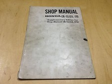 Manuel D'Atelier / Manuel De Magasin CB 125, CL 125, CL 175, CB 175