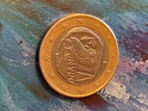 Pièce euro hibou 2002 - pièce,