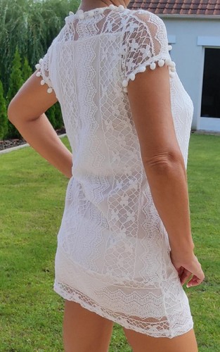Robe blanche dentelle