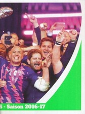 009 STADE FRANCAIS 2016-2017 VAINQUEUR CHALLENGE CUP STICKER PANINI RUGBY 2018
