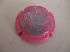 capsule de champagne, MIGNON Philippe, gris, contour rose fluo, N° 128b.