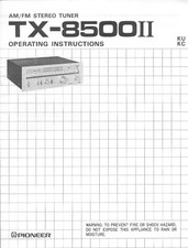 Bedienungsanleitung-Operating Instructions pour Pioneer TX-8500 II