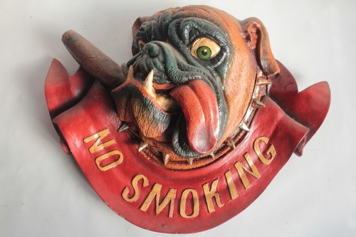Enseigne chien bulldog - bulldog, au
